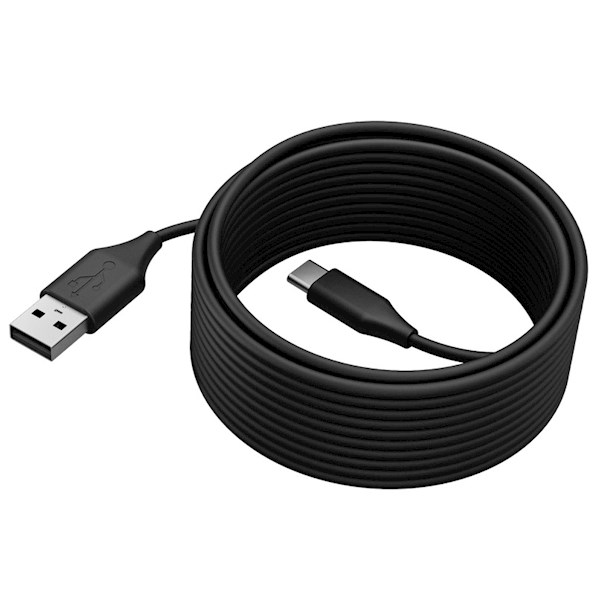 USB კაბელი Jabra 14202-11, USB-C to USB-A, 5m, PanaCast 50 USB Cable, Black